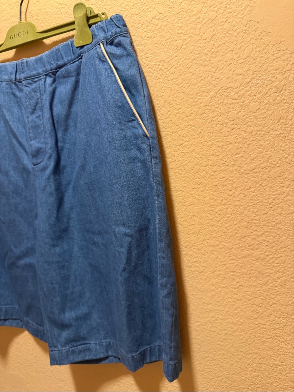 New Authentic Gucci G Logo Denim Shorts Size IT 52 / US L 34 - 38 Waist - Picture 7 of 12